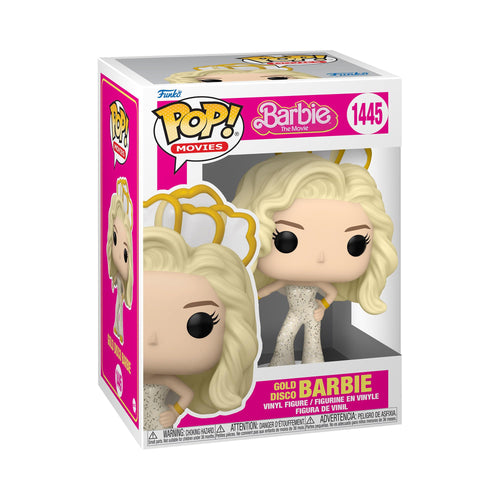 Funko Pop! Movies: Barbie - Gold Disco Barbie Figure w/ Protector