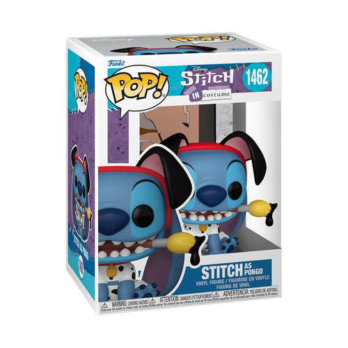 Funko Pop! Disney: Stitch in Costume - 101 Dalmatians, Stitch as Pongo Figure w/ Protector