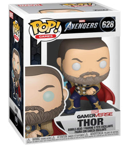 Funko Pop! Marvel: Avengers Game - Thor (Stark Tech Suit) Figure w/ Protector
