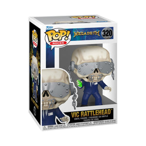 Funko Pop! Rocks: Megadeth - Vic Rattlehead Figure w/ Protector