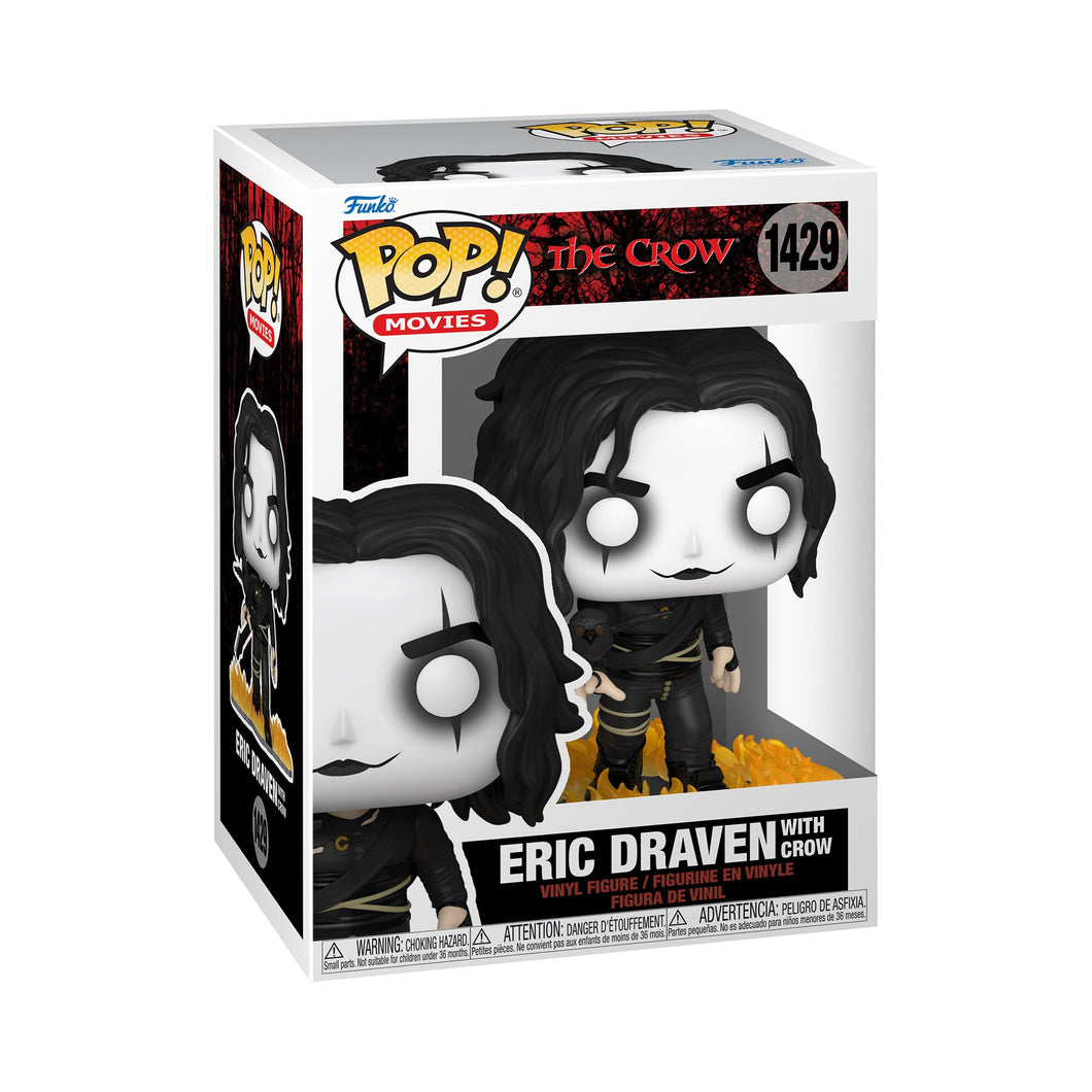 Funko Pop! Movies: The Crow - Eric Draven with Crow Figure w/ Protector
