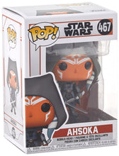 Load image into Gallery viewer, Funko Pop! Star Wars: The Mandalorian - Hooded Ahsoka with Dual Sabers Figure Amazon Exclusive w/ Protector