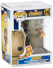 Load image into Gallery viewer, Funko POP! Marvel: Avengers Infinity War - Groot with Stormbreaker Figure w/ Protector