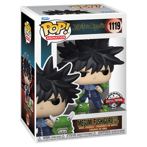 Funko Pop JJK - Megumi Fushiguro with Toads - Jujutsu Kaisen Figure w/ Protector