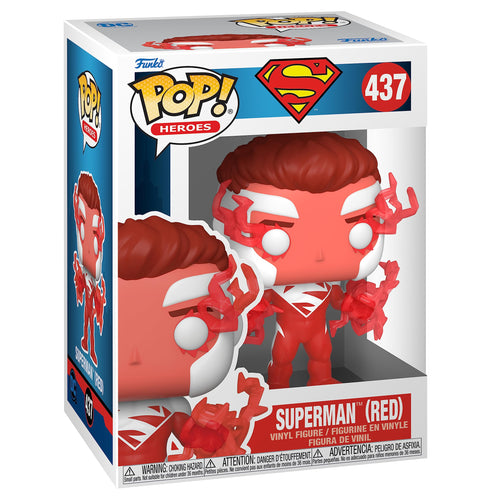 Funko Pop! Heroes: DC - Superman (Red), Fall Convention Exclusive w/ Protector