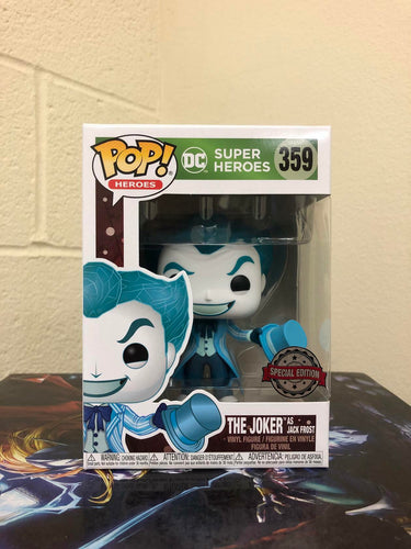 Funko POP! Heroes: DC THE JOKER as Jack Frost SPECIAL EDITION #359 w/ Protector
