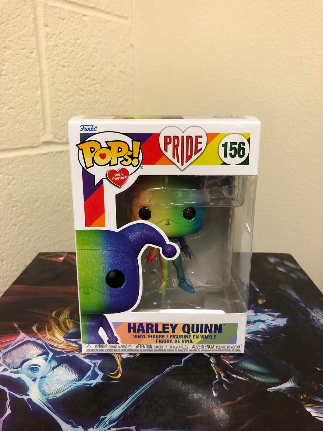 Funko POP! Heroes: Pride HARLEY QUINN Figure #156 w/ Protector