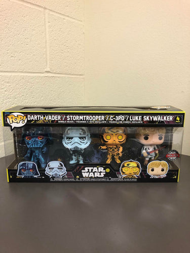 Funko POP! Star Wars DARTH VADER / STORMTROOPER / C-3PO / LUKE SKYWALKER 4-PACK