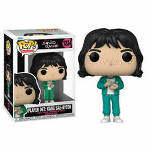 Load image into Gallery viewer, Funko POP! TV: Squid Game PLAYER 067: KANG SAE-BYEOK DAMAGE BOX