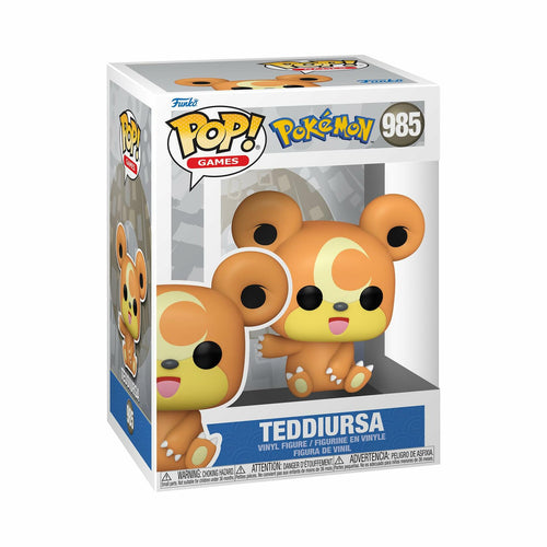 Funko Pop! Games: Pokemon Teddiursa Figure with Protector
