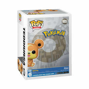 Funko Pop! Games: Pokemon Teddiursa Figure with Protector