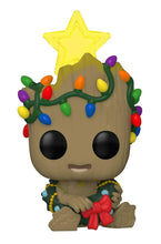 Load image into Gallery viewer, Funko POP! Marvel Holiday Groot Lights Glow in The Dark Exclusive w/ Protector