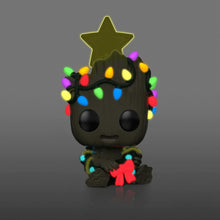 Load image into Gallery viewer, Funko POP! Marvel Holiday Groot Lights Glow in The Dark Exclusive w/ Protector