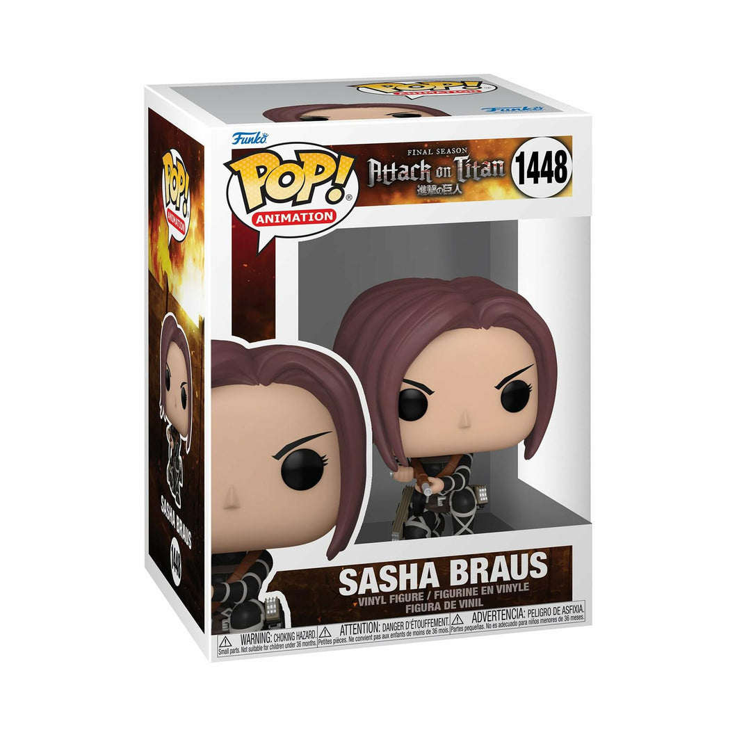 Funko POP! Animation: Attack on Titan - Sasha Braus Figure w/ Protector