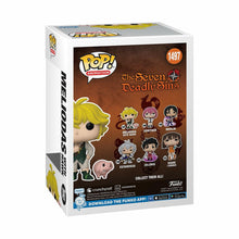 Load image into Gallery viewer, Funko POP! &amp; Buddy: Seven Deadly Sins - Meliodas with Hawk Figure w/ Protector