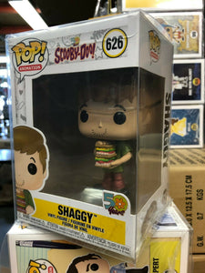 Funko POP! Animation: Scooby Doo SHAGGY w/ SANDWICH Figure #626 w/ Protector