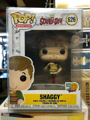 Funko POP! Animation: Scooby Doo SHAGGY w/ SANDWICH Figure #626 w/ Protector