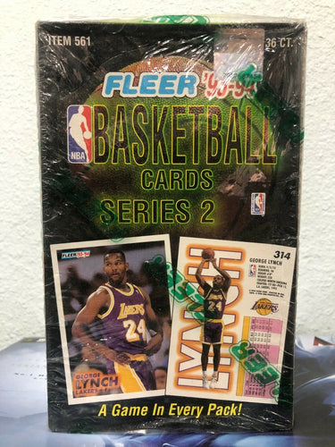 1993-94 FLEER NBA Basketball Cards Series 2 Hobby BOX