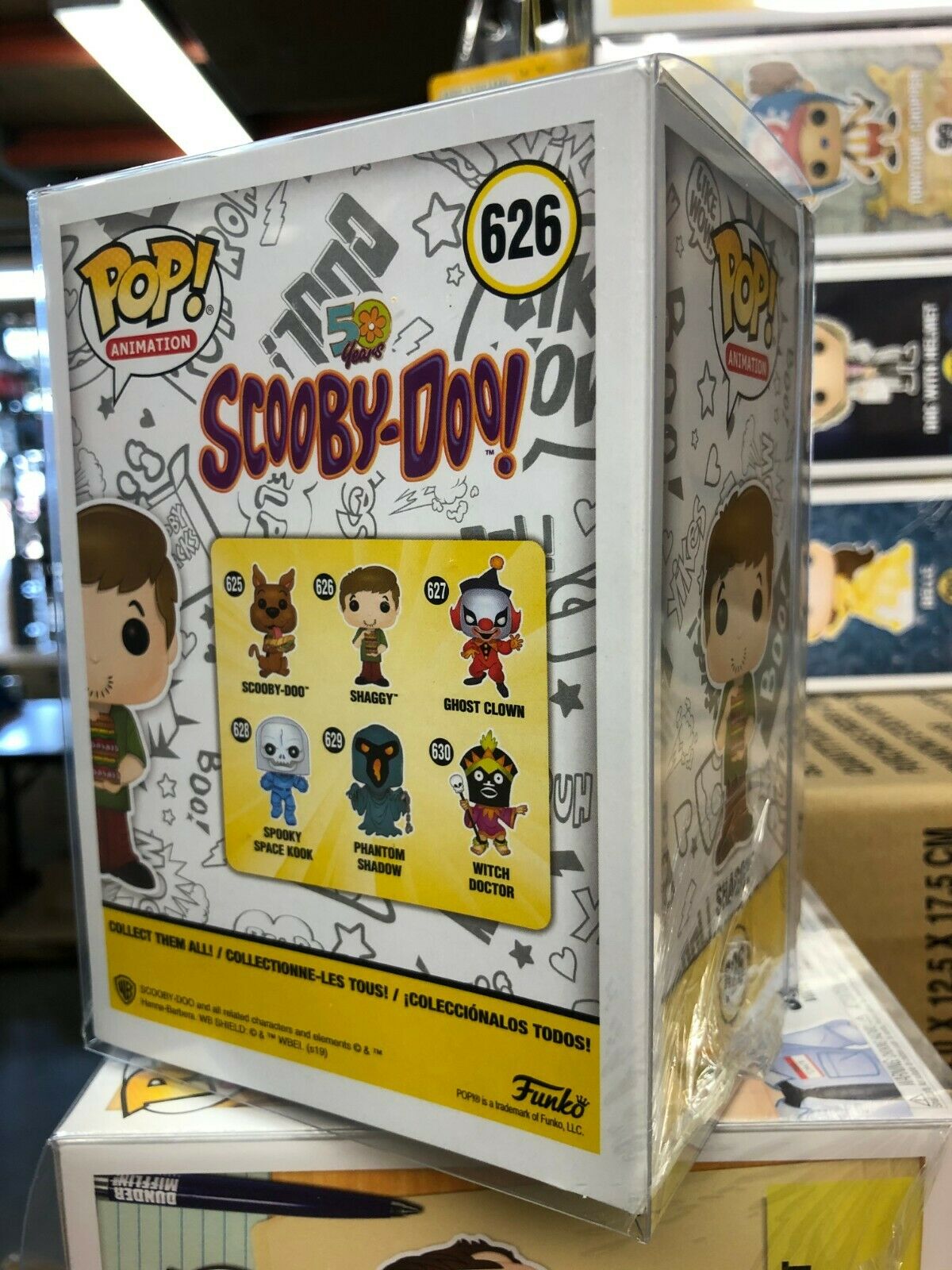 Funko POP! Animation: Scooby Doo SHAGGY w/ SANDWICH Figure #626 w/ Pro – Toystops