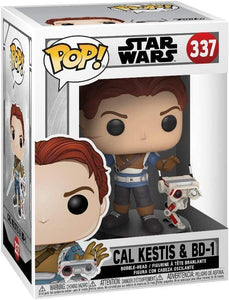 Funko  POP! Star Wars CAL KESTIS & BD-1 Figure #337 w/ Protector