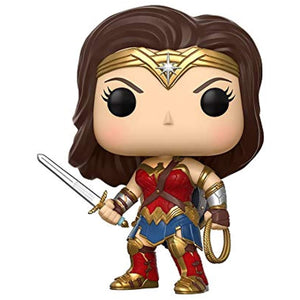 Funko POP! Heroes: DC Justice League WONDER WOMEN Figure #206 w/ Protector