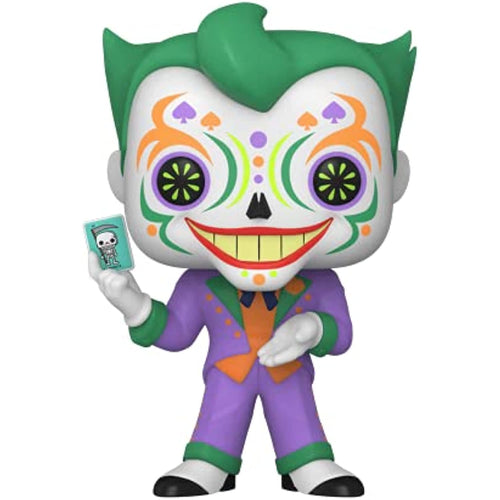 Funko POP Heroes: Dia De Los DC - Joker (Glow in The Dark), Amazon Exclusive, w/ Protector