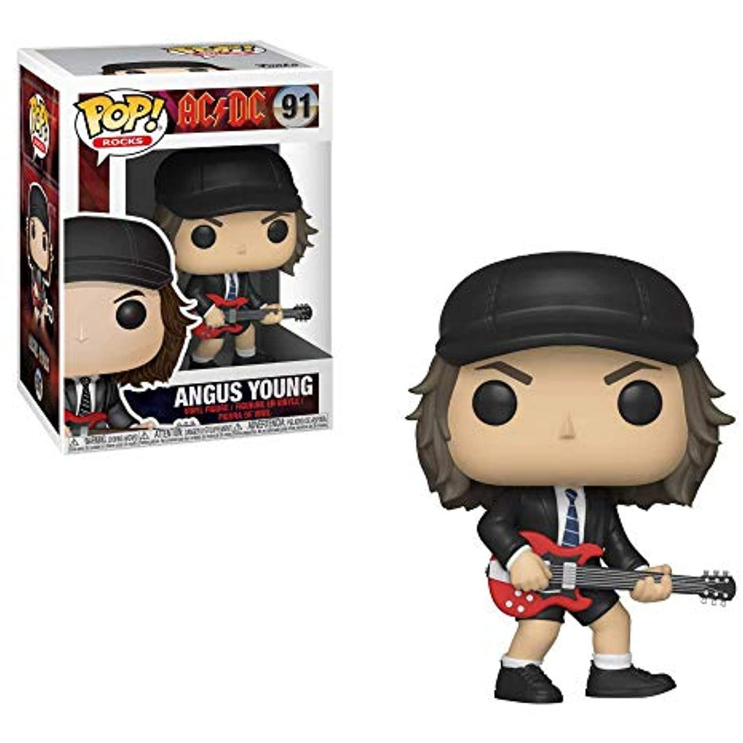 Funko POP! Rocks: AC/DC ANGUS YOUNG Figure #91 w/ Protector