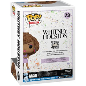 Funko POP! Icons WHITNEY HOUSTON I Want to Dance with Somebody #73 w/ Protector