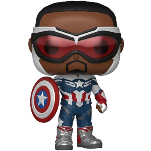 Funko Pop! Marvel: Falcon and The Winter Soldier - Captain America (Sam Wilson) w/ Protector