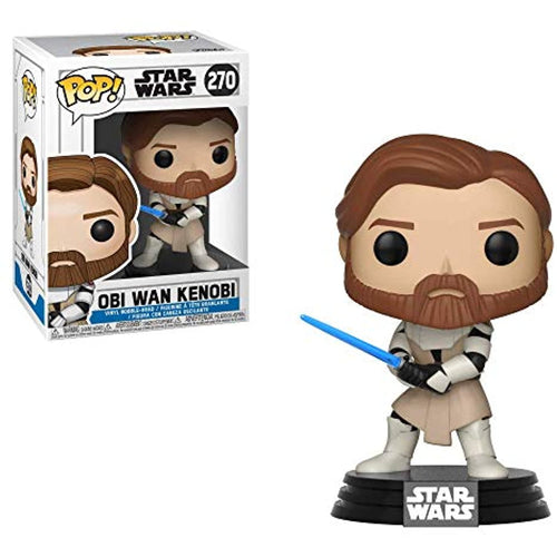 Funko Pop Star Wars: Clone Wars - OBI Wan Kenobi Figure w/ Protector