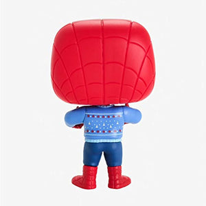 Funko Pop Marvel: Holiday - Spider-Man with Ugly Sweater Figure w/Protector