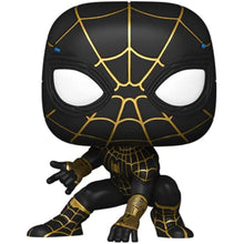 Load image into Gallery viewer, Funko POP! Spider-Man No Way Home SPIDER-MAN in Black n Gold Suit w/ Protector