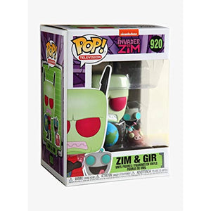 Funko POP! Television: Invader Zim - Zim & Gir #920 - Exclusive w/ Protector