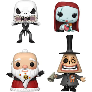 Funko The Nightmare Before Christmas Pop! Sandy Claws Sally Sewing Mayor & Jack Skellington Vinyl Figure Set Hot Topic Exclusive