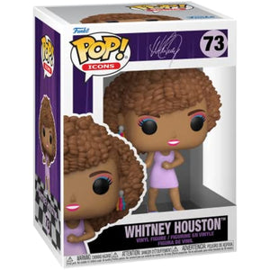 Funko POP! Icons WHITNEY HOUSTON I Want to Dance with Somebody #73 w/ Protector