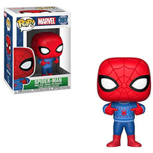 Load image into Gallery viewer, Funko Pop Marvel: Holiday - Spider-Man with Ugly Sweater Figure w/Protector