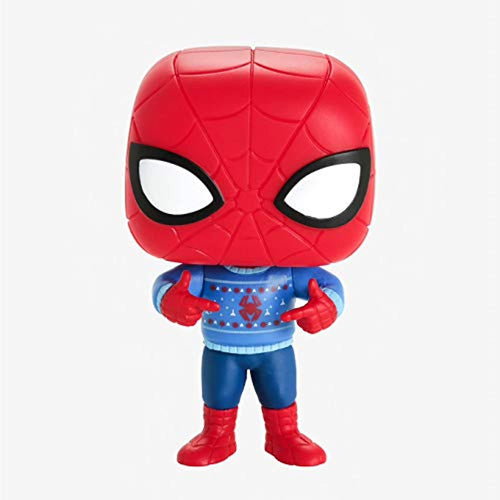 Funko Pop Marvel: Holiday - Spider-Man with Ugly Sweater Figure w/Protector