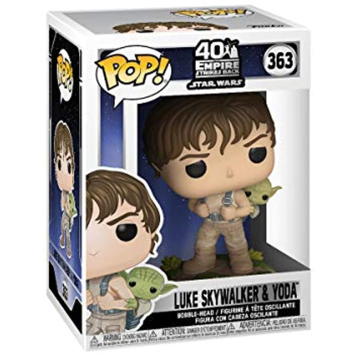 Funko POP! Star Wars Empire Strikes Back LUKE SKYWALKER & YODA #363 w/ Protector