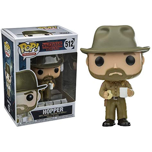 Funko Pop Television: Stranger Things - Hopper with Donut w/Protector