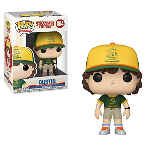 Funko POP! TV: Stranger Things DUSTIN at Camp Figure #804 w/ Protector