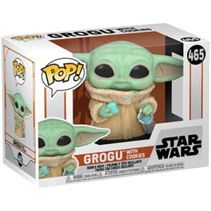 POP Funko Star Wars: The Mandalorian - The Child, Grogu with Cookie w/Protector