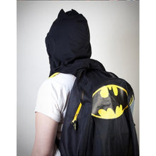 Load image into Gallery viewer, *NEW* DC Comics: Batman Logo Splash Cape &amp; Hood Backpack