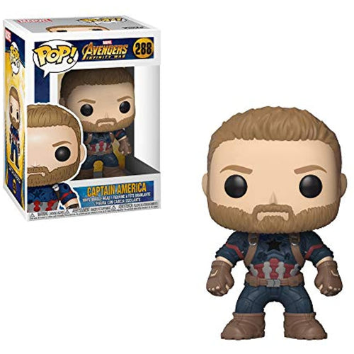 Funko POP! Marvel: Avengers Infinity War - Captain America Figure w/ Protector