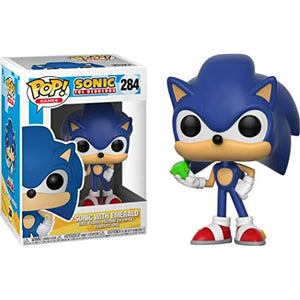 Funko Pop! Games: SONIC with EMERALD Figure #284 w/ Protector