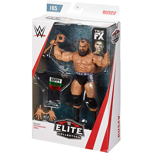 WWE Rusev Elite Collection Deluxe Action Figure with Realistic Facial Detailing, Iconic Ring Gear & Accessories