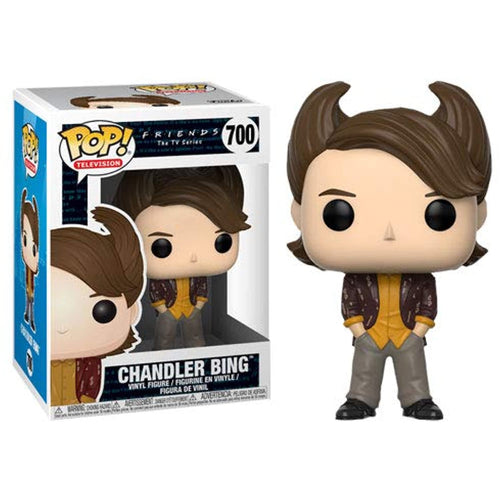 Funko Pop Television: Friends - 80's Hair Chandler Figure w/Protector