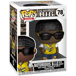 Funko Pop Rocks: Music Notorious B.I.G. with Jersey 78 31554 w/ Protector