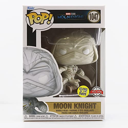 Funko Pop!- Television - Moon Knight - Moon Knight Glow-in-The-Dark w/ Protector