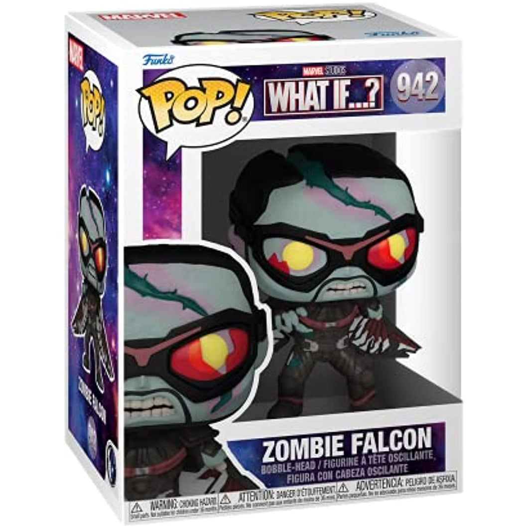 Funko POP Marvel: What If? - Zombie Falcon Figure w/ Protector