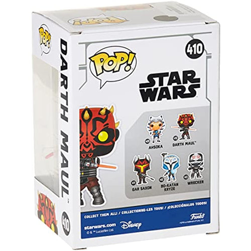 Funko POP! Star Wars: Clone Wars Wave 2 DARTH MAUL Figure #410 w/ Protector